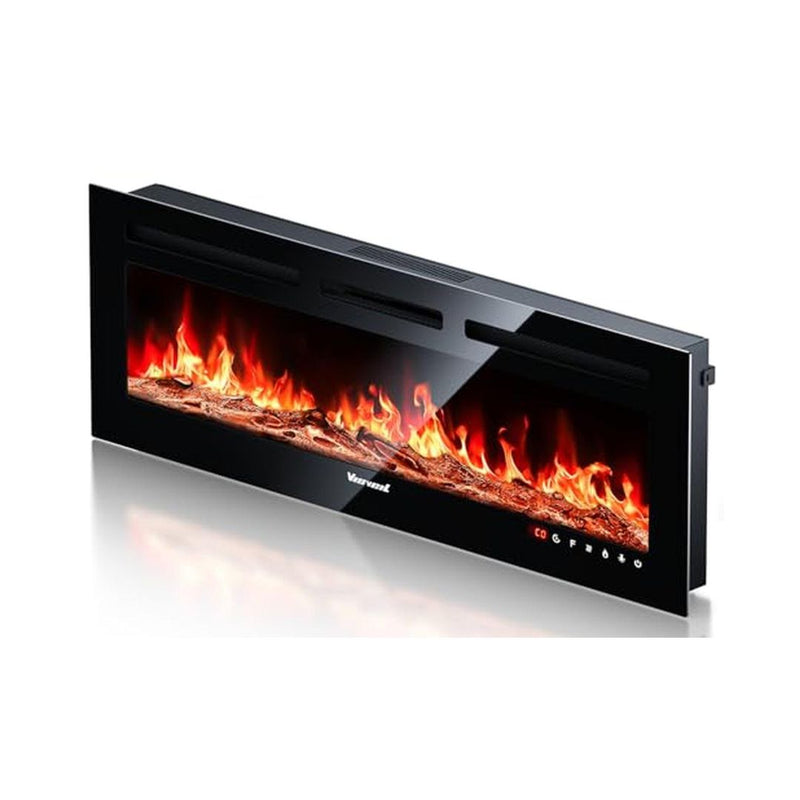 50 Inch Electric Fireplace Heater with Remote Control