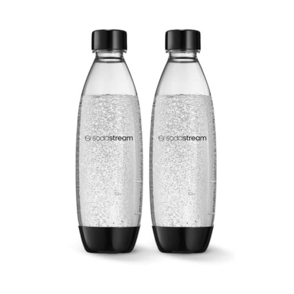 Set Of 2 SodaStream 1L Dishwasher Safe Slim Bottles