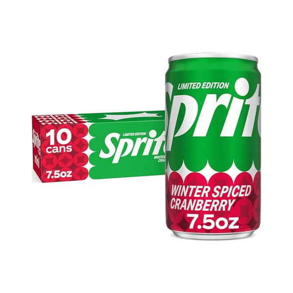 10 Pack Sprite Winter Spiced Cranberry Mini Cans