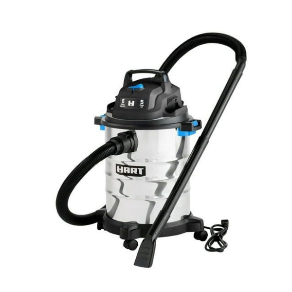 Hart 6 Gallon Wet/Dry Vacuum With Bonus Car Cleaning Kit