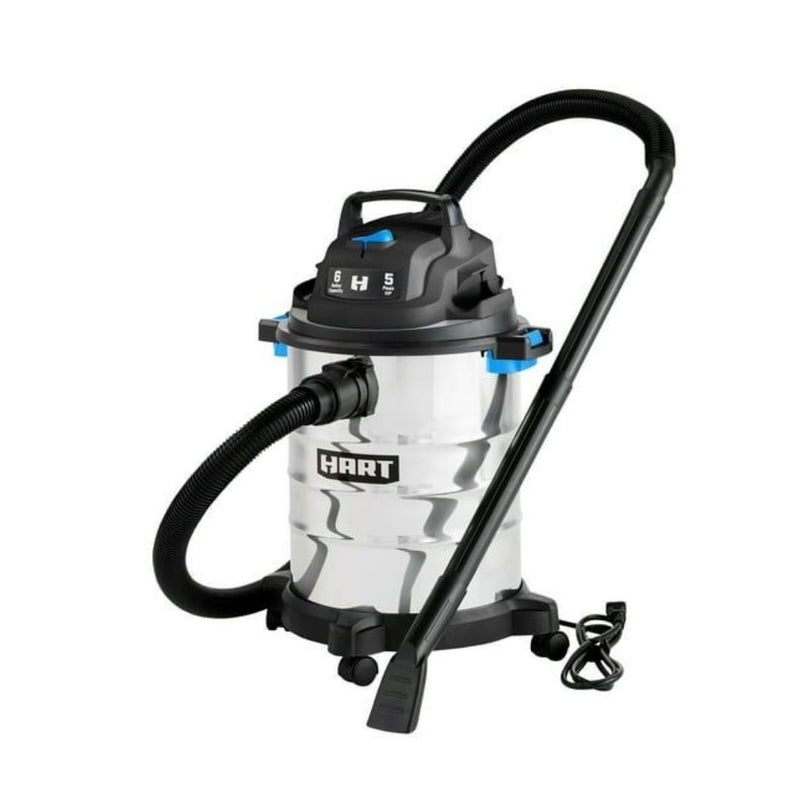 Hart 6 Gallon Wet/Dry Vacuum With Bonus Car Cleaning Kit