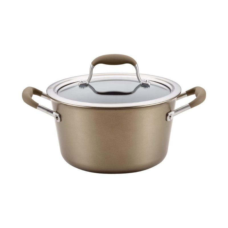 4.5Qt Anolon Hard-Anodized Nonstick Tapered Sauce Pan/Saucepot