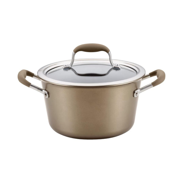 4.5Qt Anolon Hard-Anodized Nonstick Tapered Sauce Pan/Saucepot