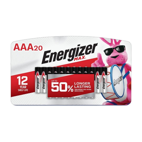 20 Energizer MAX Alkaline AAA Batteries