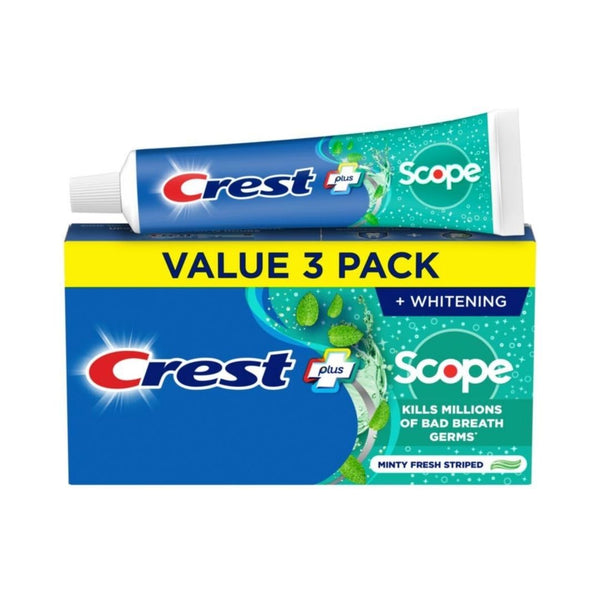 3 Pack Crest + Scope Whitening Toothpaste