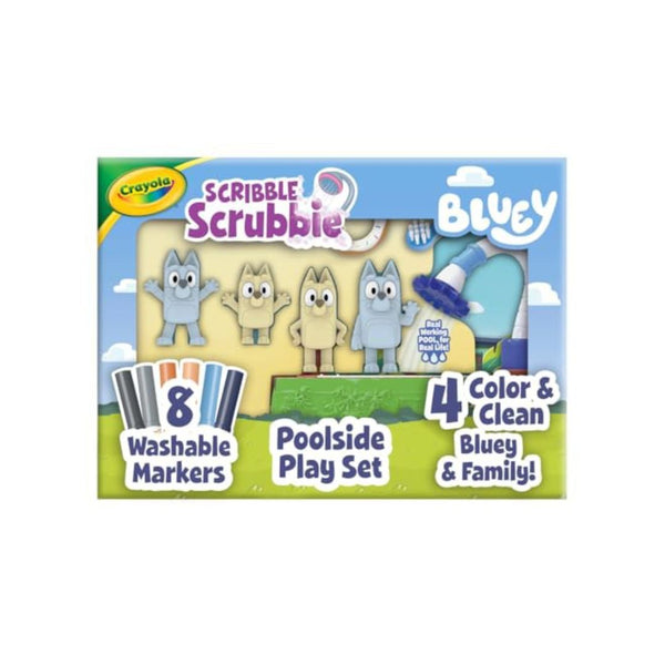 Crayola Scribble Scrubbies Bluey Poolside Playset