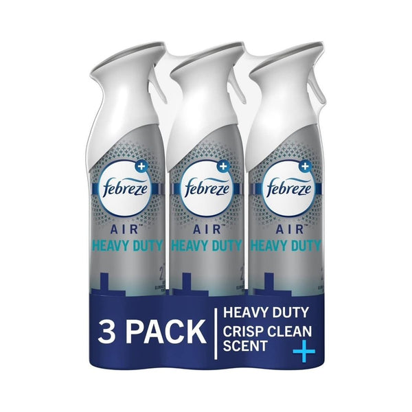 3 Cans of Febreze Air Mist Air Freshener Spray