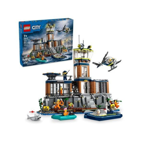 980-Pcs LEGO City Police Prison Island Building Set