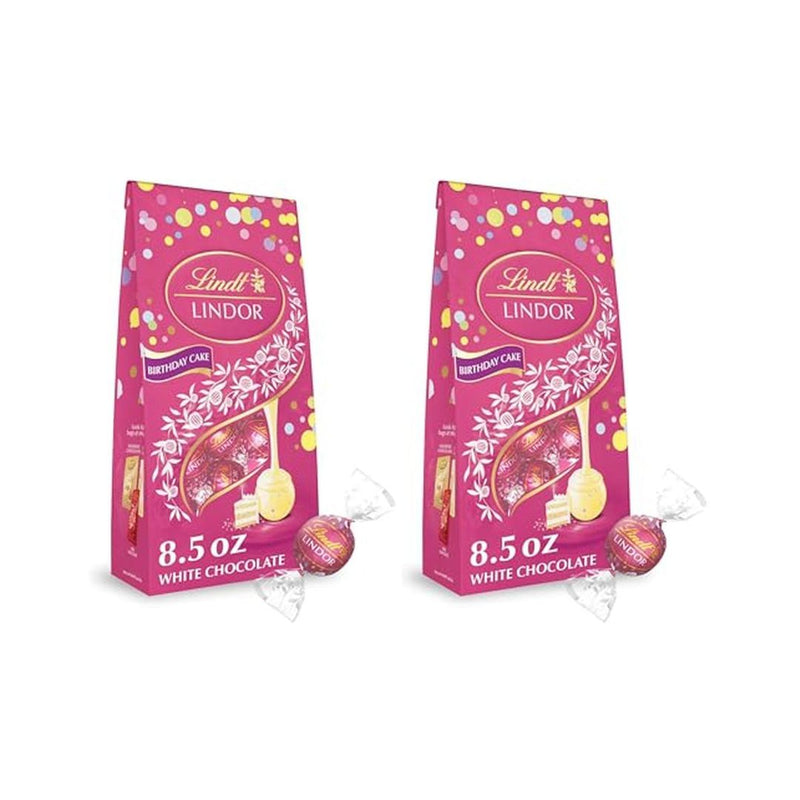 2 Pack Lindt Birthday Cake Chocolate Truffles 8.5oz (KOF-K )