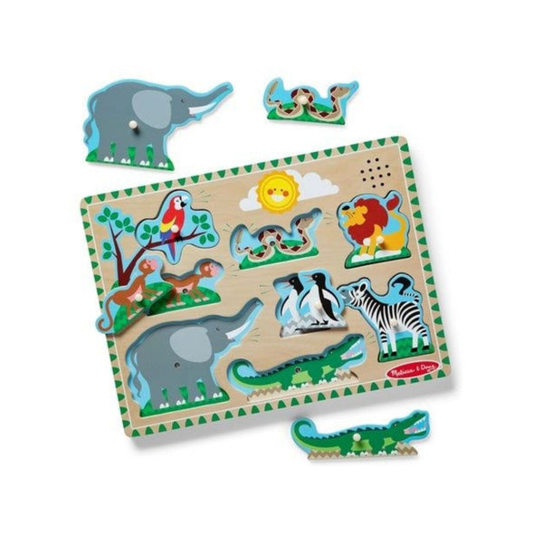 Melissa & Doug Zoo Animals Sound Puzzles