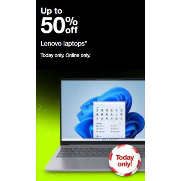Target Deal of the Day: Up To 50% Off Lenovo Laptops!