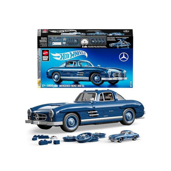 1,600-Pcs Mattel Brick Shop Hot Wheels Mercedes-Benz Building Set