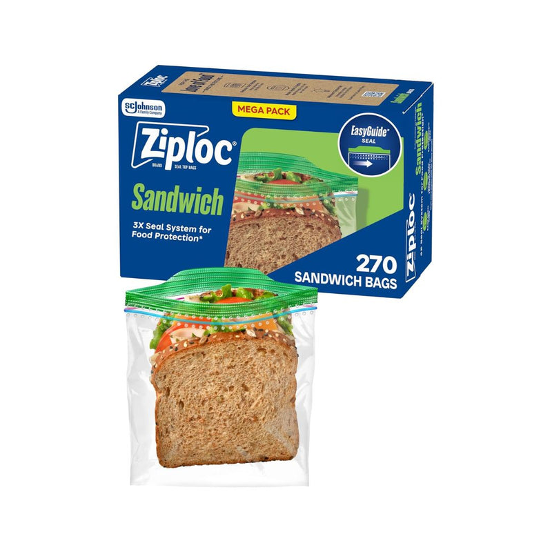270 Ziploc Sandwich Bags