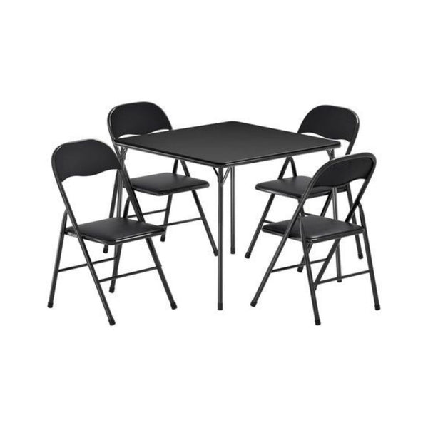 Square Folding Card Table with 4 Chairs Set