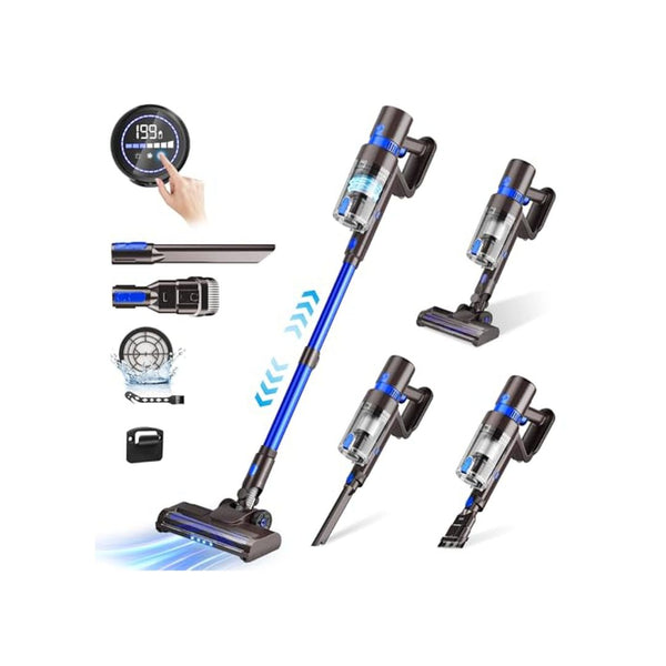 Cordless 550W Stick Vacuum Cleaner with Touchscreen