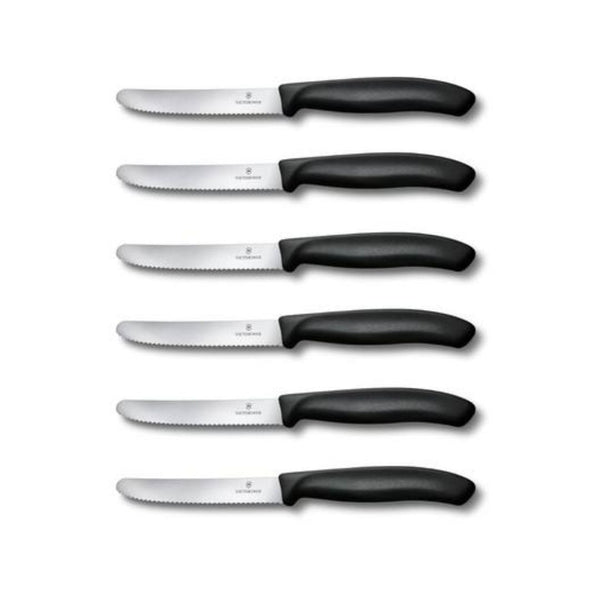 Set of 6 Victorinox Classic Serrated Knives