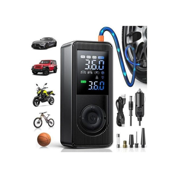 Portable Tire Inflator with Pressure Gauge