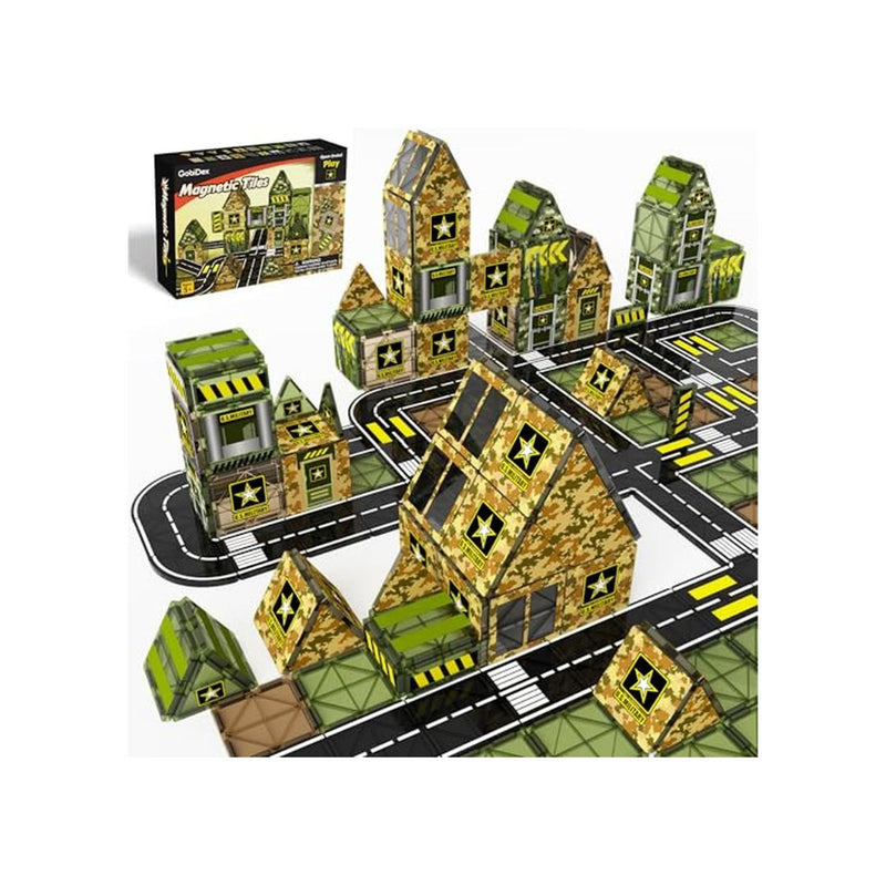 Magnetic Army Building Tiles STEM Construction Set – simplexdeals