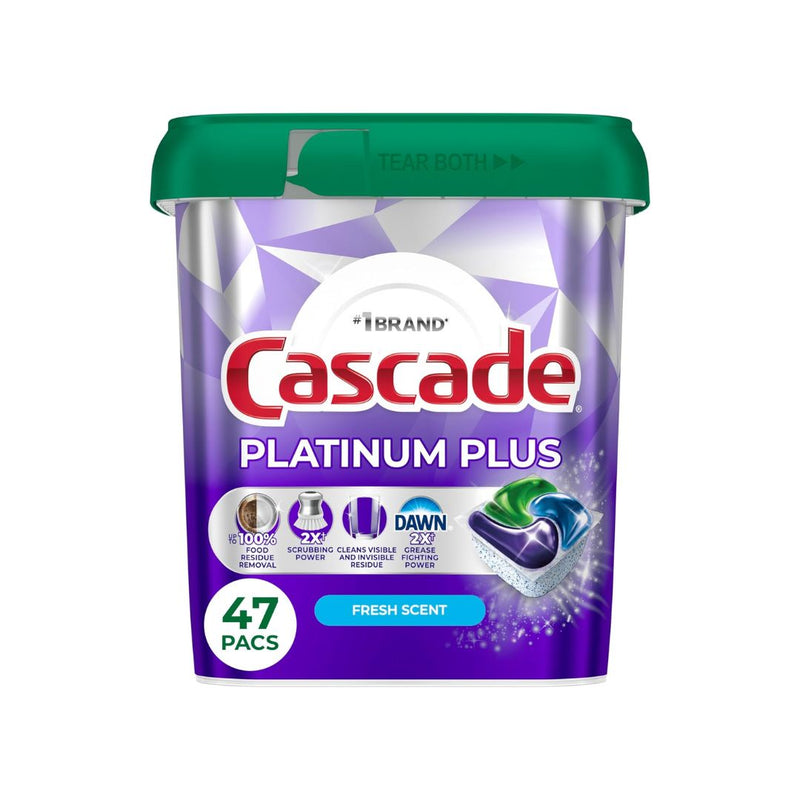 47 Cascade Platinum Plus Dishwasher Pods