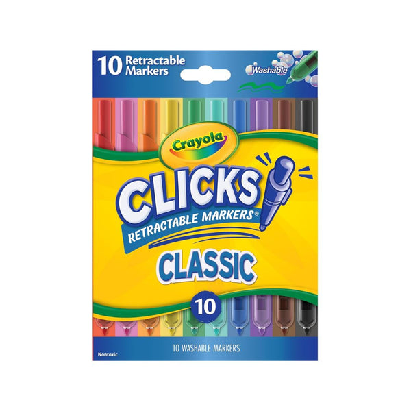 10 Crayola Clicks Retractable Tip Markers