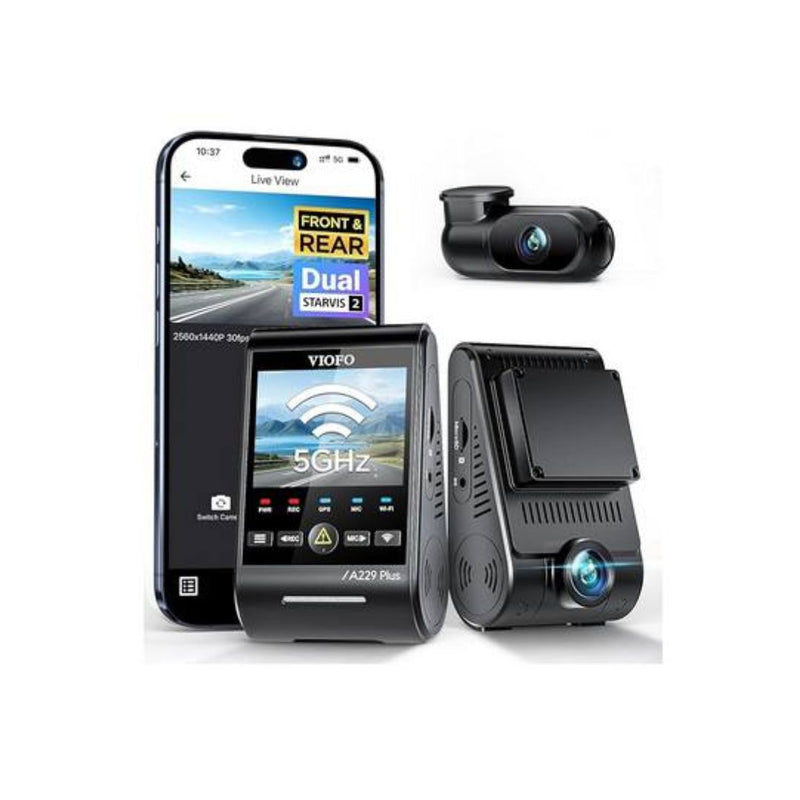 VIOFO A229 Plus Dash Cam Front and Rear