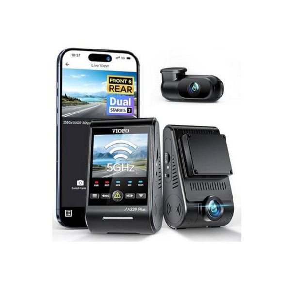 VIOFO A229 Plus Dash Cam Front and Rear