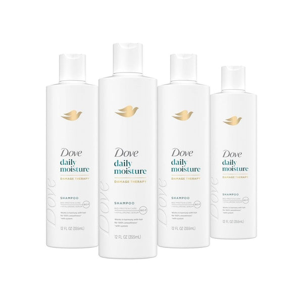 4 Bottles of Dove Nutritive Solutions Moisturizing Shampoo