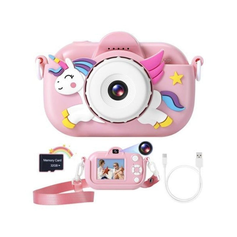 Kids Digital Camera with Protective Cover & 32GB SD Card