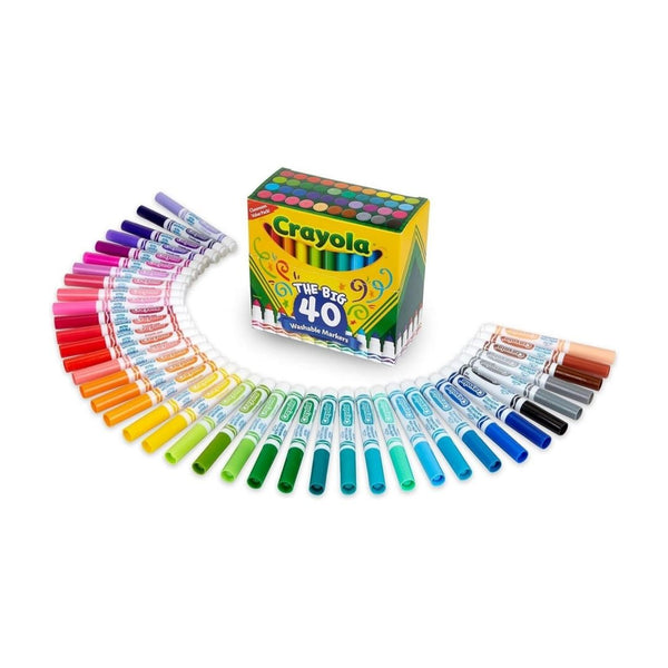 40-Count Crayola Ultra Clean Washable Markers