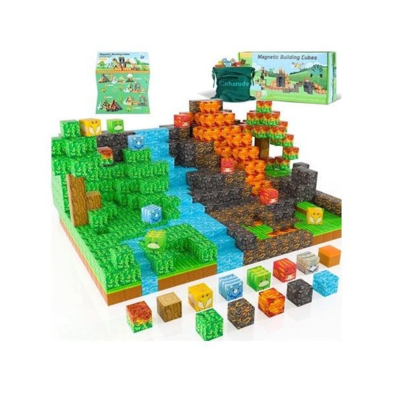 120 Magnetic Building Blocks Set