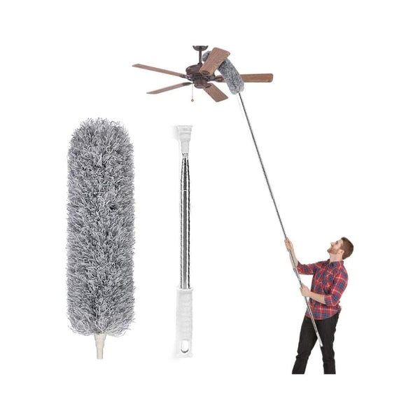 Microfiber Duster with Extra Long Extension Pole