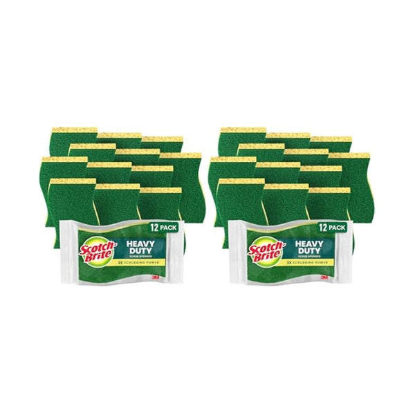 24 Scotch-Brite Heavy Duty Scrub Sponges