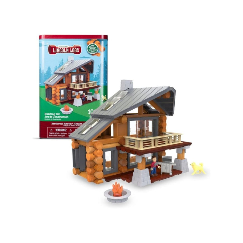 101-Pcs Lincoln Logs Beechwood Retreat Building Set