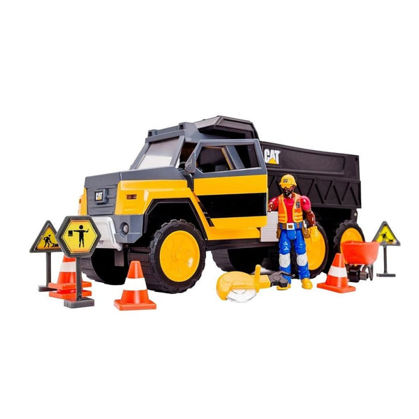 18-Piece Cat Construction Workforce Hauler Action Set
