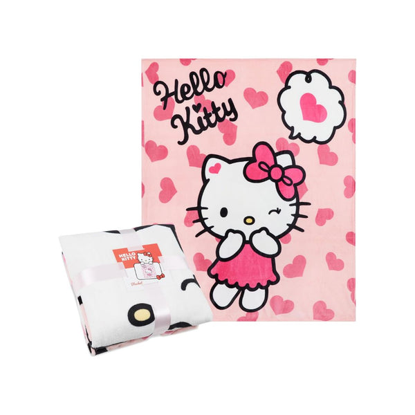 59x51in Hello Kitty Sanrio Fleece Throw Blanket