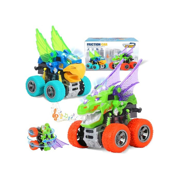 Light-Up Dinosaur Monster Truck Push and Go Toy