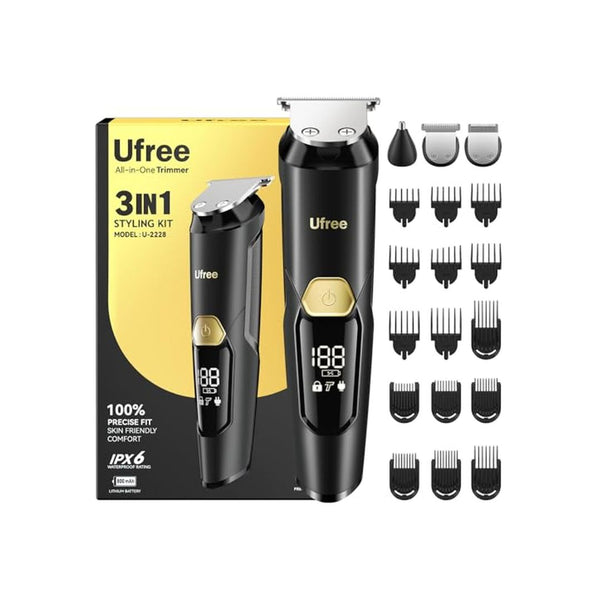 Rechargeable Waterproof 3-in-1 Trimmer Kit