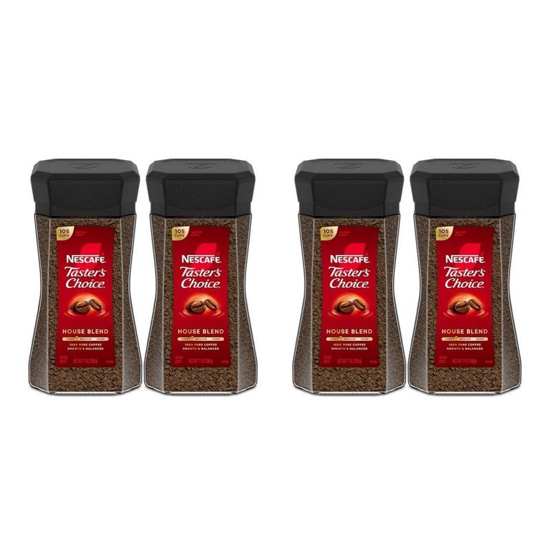4 Jars of NESCAFÉ Taster’s Choice Coffee, House Blend