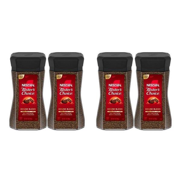 4 Jars of NESCAFÉ Taster’s Choice Coffee, House Blend