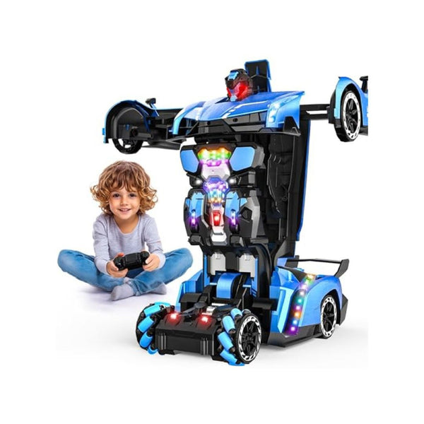 Large Transforming RC Robot Car with Lights and Music