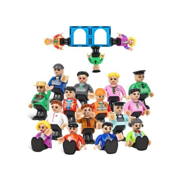 15 Magnetic People Figures For Magnetic Tiles