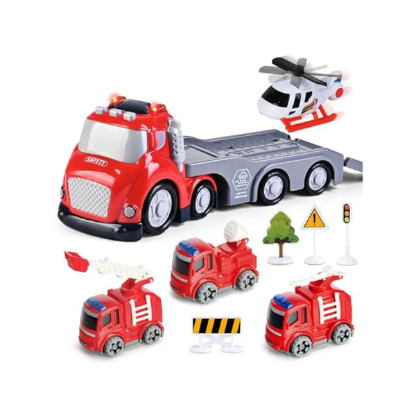 5 in 1 Fire Truck Toy with Lights and Sounds