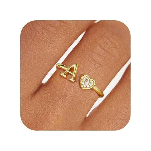Gold Letter Ring