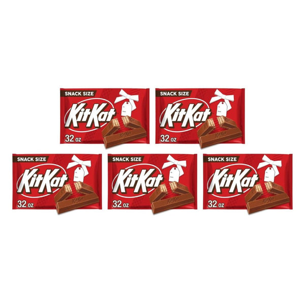 5 Pack 32 oz Kit Kat Milk Chocolate Wafer Candy Bag