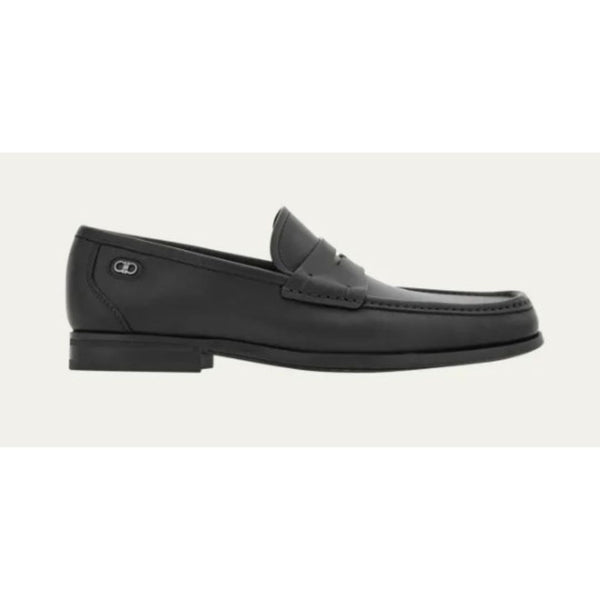 Ferragamo Men's Athen Leather Moc-Toe Penny Loafers