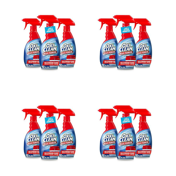 12 Bottles Of OxiClean Max Force Laundry Stain Remover Spray