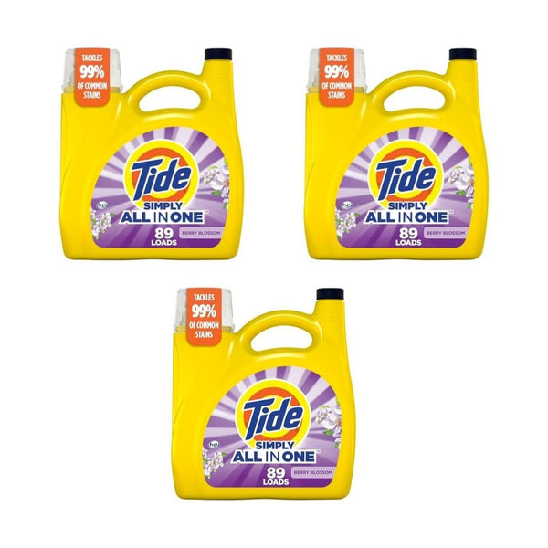 3 Pack 117 fl oz Tide Simply Liquid Laundry Detergent