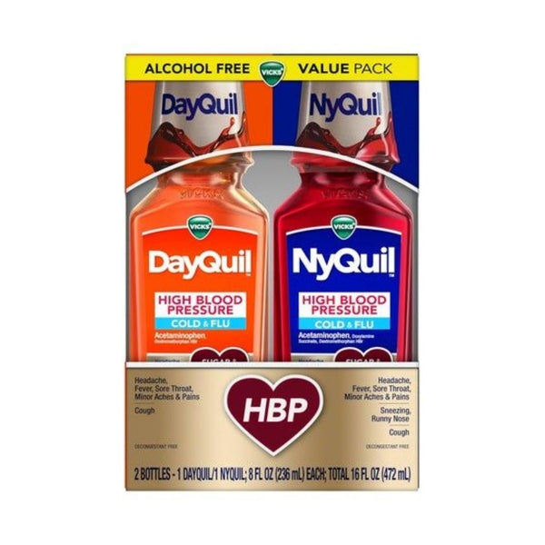Vicks DayQuil & NyQuil High Blood Pressure Cold & Flu Relief Pack