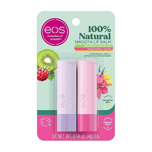 2-Pk eos 100% Natural Lip Balm