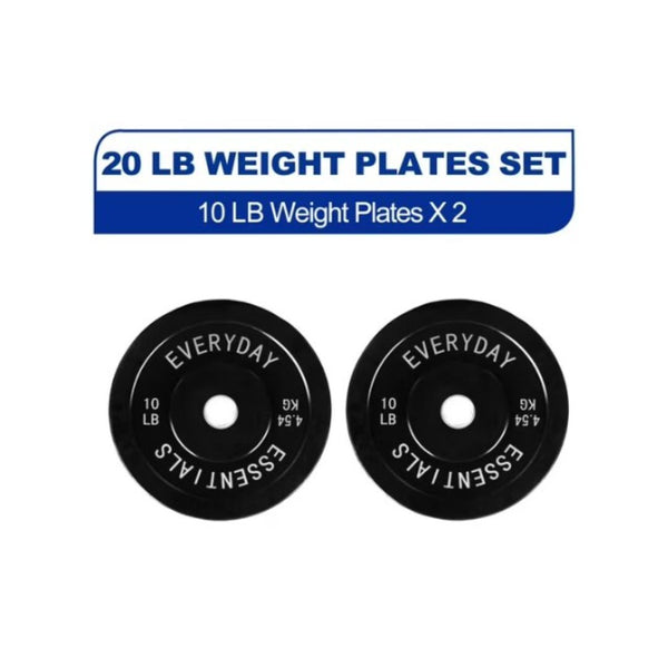 Pair of 10 Lbs BalanceFrom Olympic Bumper Plate Weight Plates